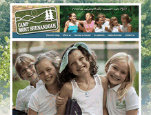 Tablet Screenshot of campmontshenandoah.com